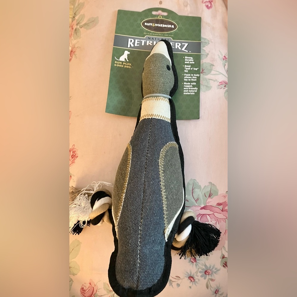 Dog toy, duck rope